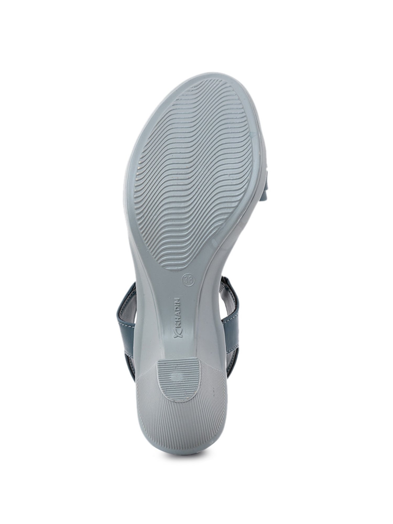 Khadim Women's Navy Ankle Strap Sandals