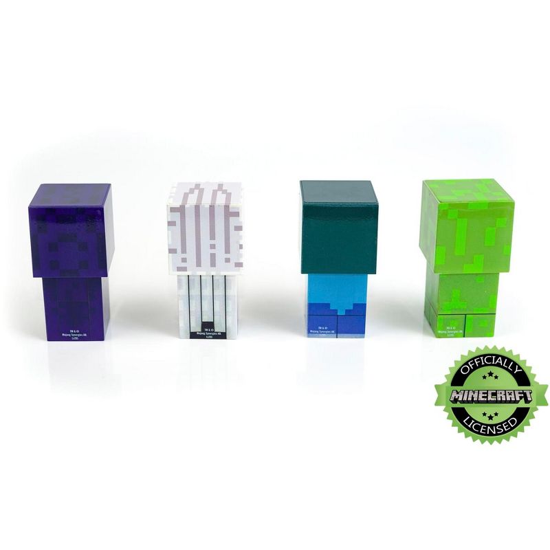 Robe Factory LLC Minecraft Mini Mob 4-Piece Figure Mood Light Set | Battery Operated