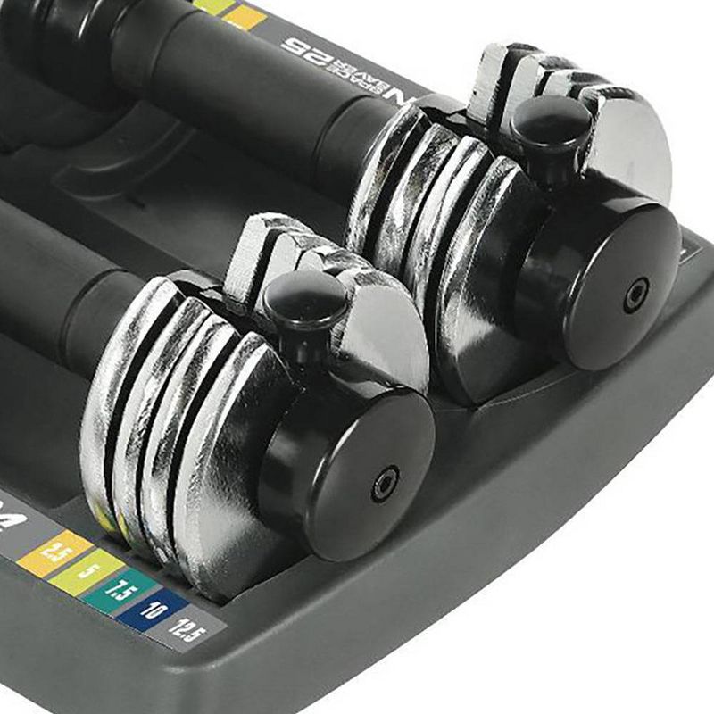 ProForm Adjustable Pair Dumbbells – Black/Silver (2.5lbs - 12.5lbs)