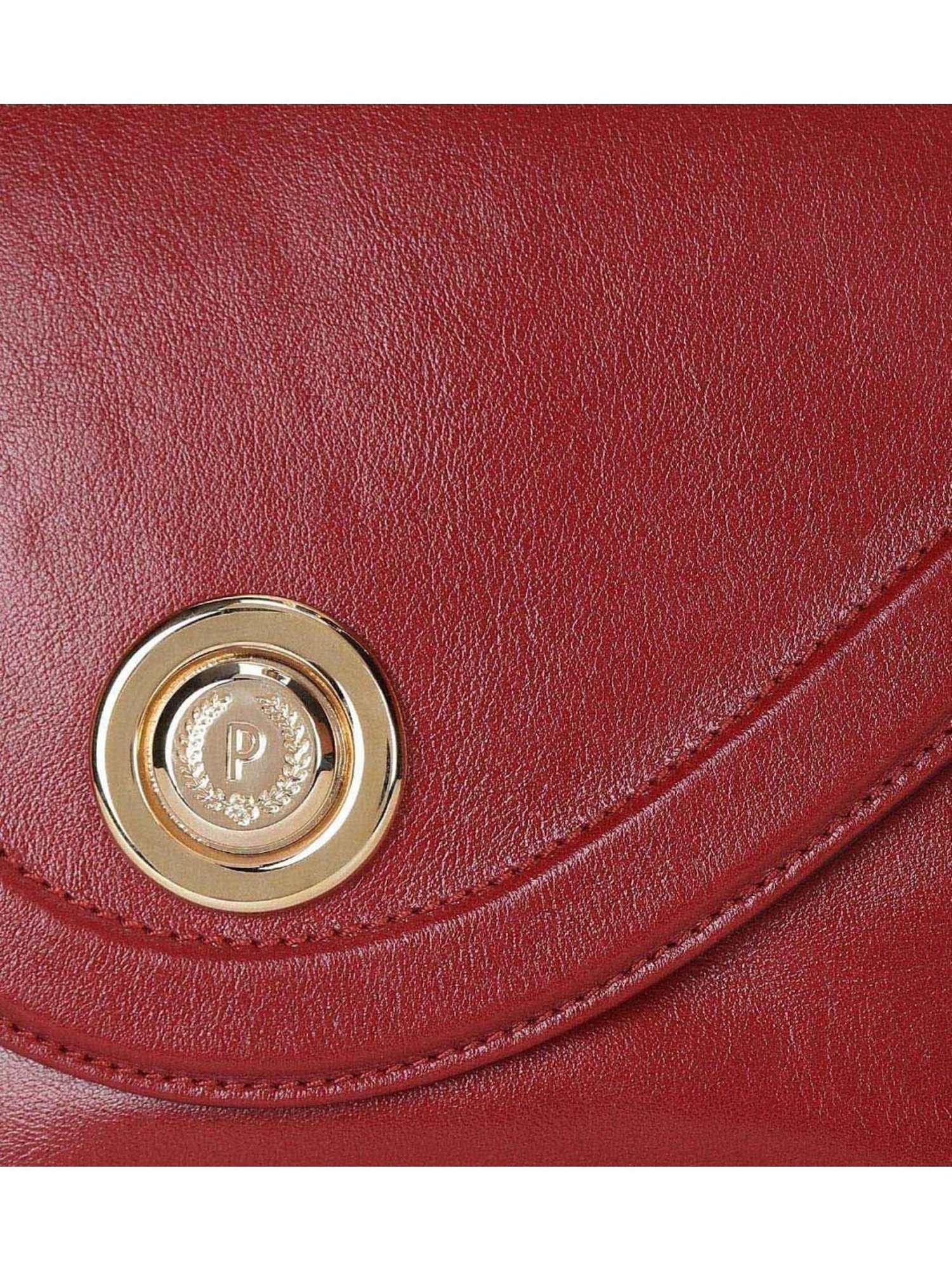 Pollini Red DAYTONA Large Shoulder Bag
