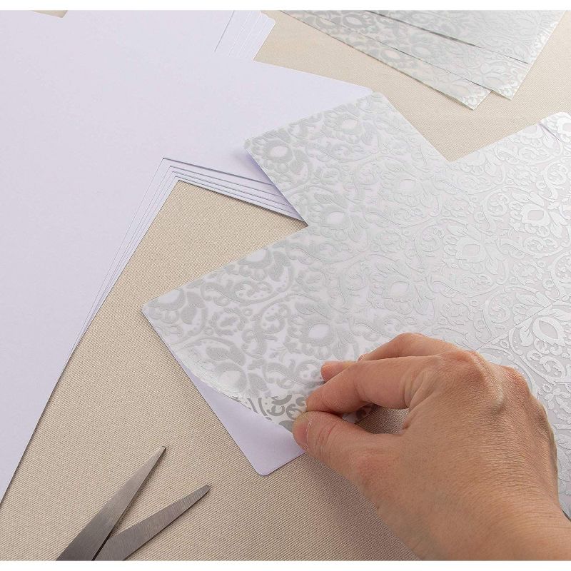 Genie Craft 36 Pack Paper Cross Cutouts for Arts and Crafts, Sunday School, White (16 x 12 In)