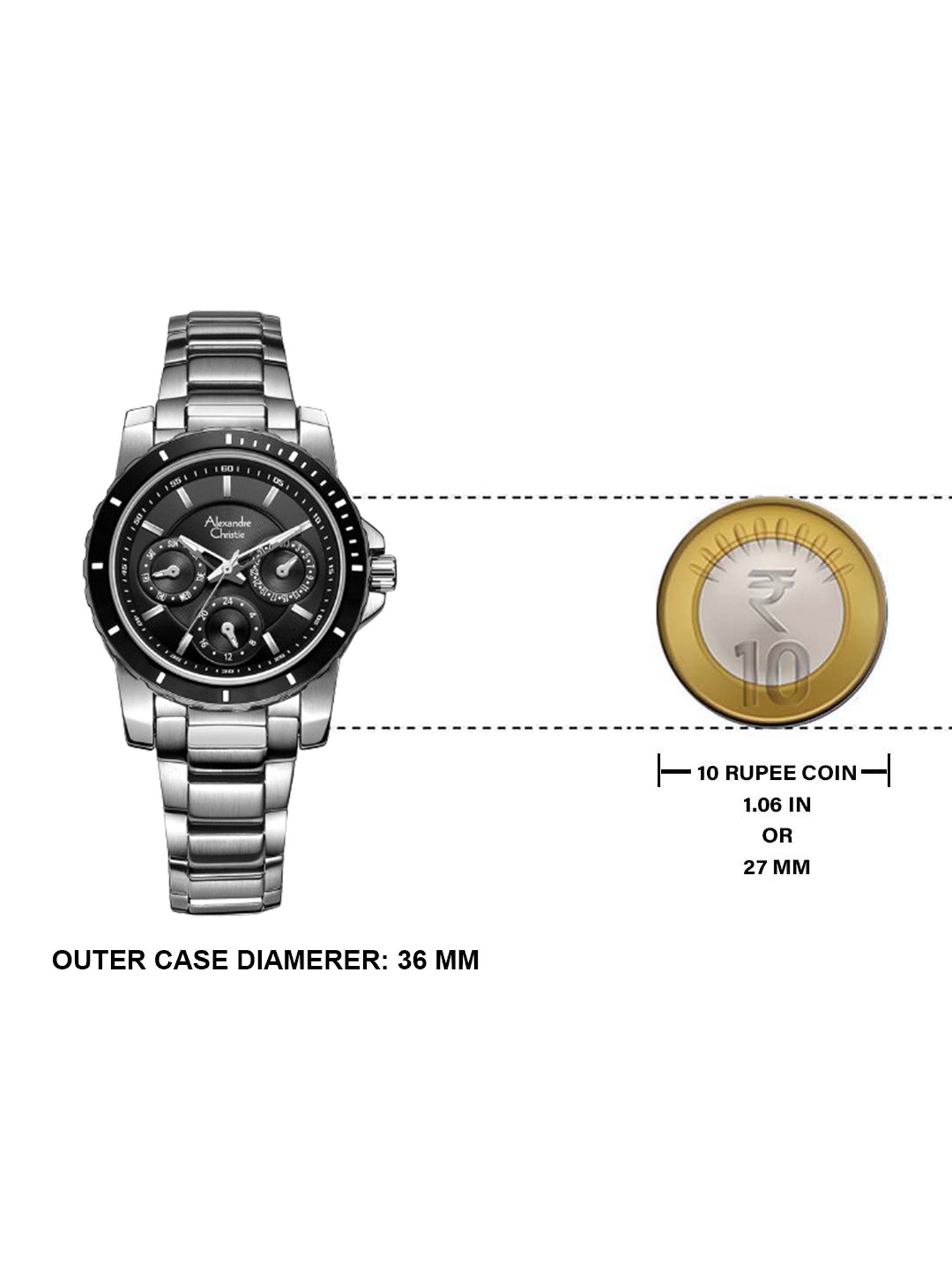 ALEXANDRE CHRISTIE 6141BFBTBBA Passion Multifunction Watch for Women