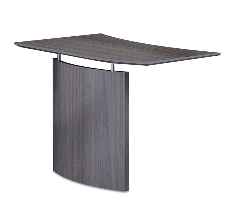 Mayline Medina Laminate Bridge Right-Hand 48w x 24d x 29 1/2h Gray Steel MNBDGRLGS