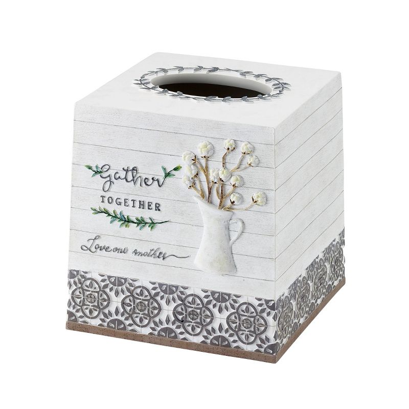 Avanti Modern Farmhouse Tissue Cover - Off-white