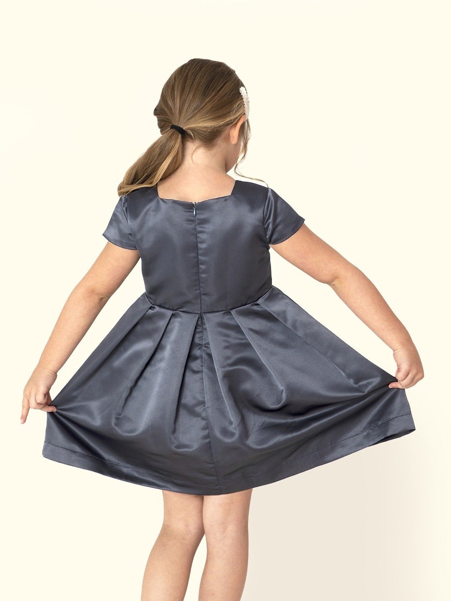 Cherry Crumble By Nitt Hyman Kids Navy Regular Fit Dress