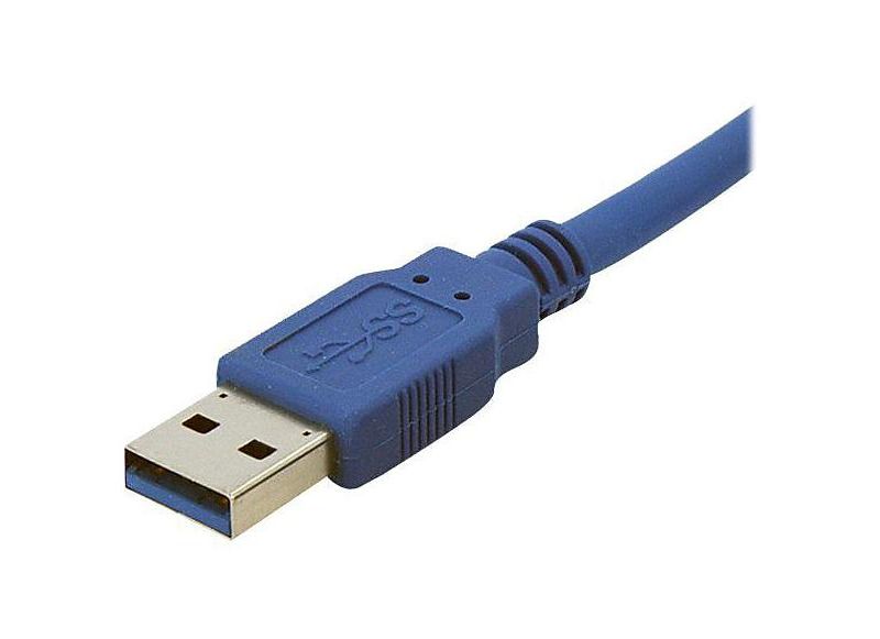 StarTech 1' Superspeed A To B Male/Male USB 3.0 Cable, Blue USB3SAB1