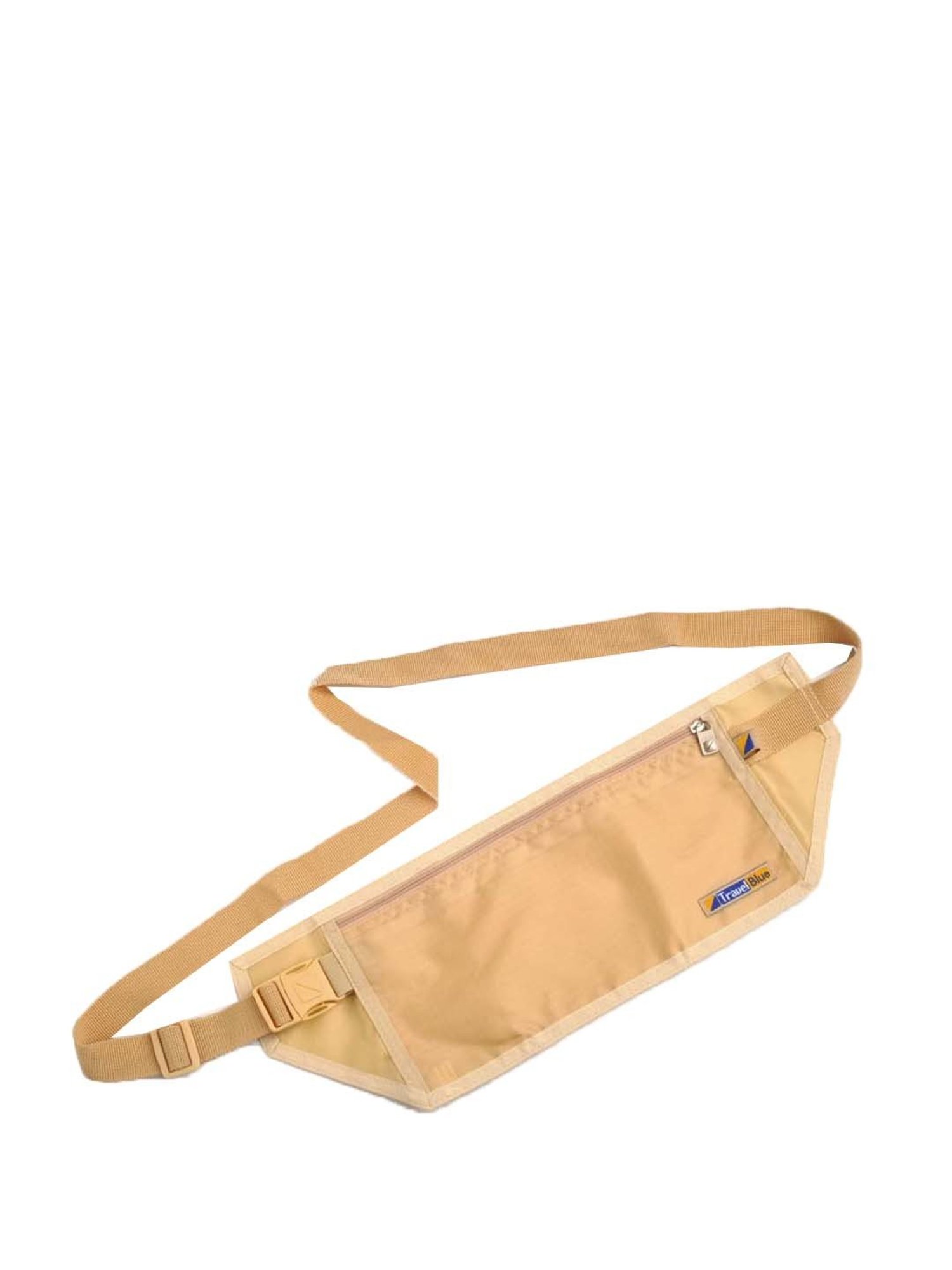 Travel Blue Beige Solid Waist Pouch