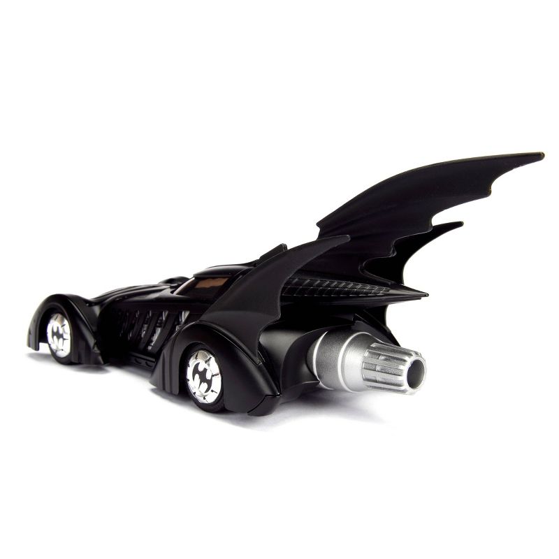 Jada Toys Hollywood Rides Batman Forever Batmobile Die-Cast Vehicle with Batman Die-Cast Figure 1:24 Scale Primer Black