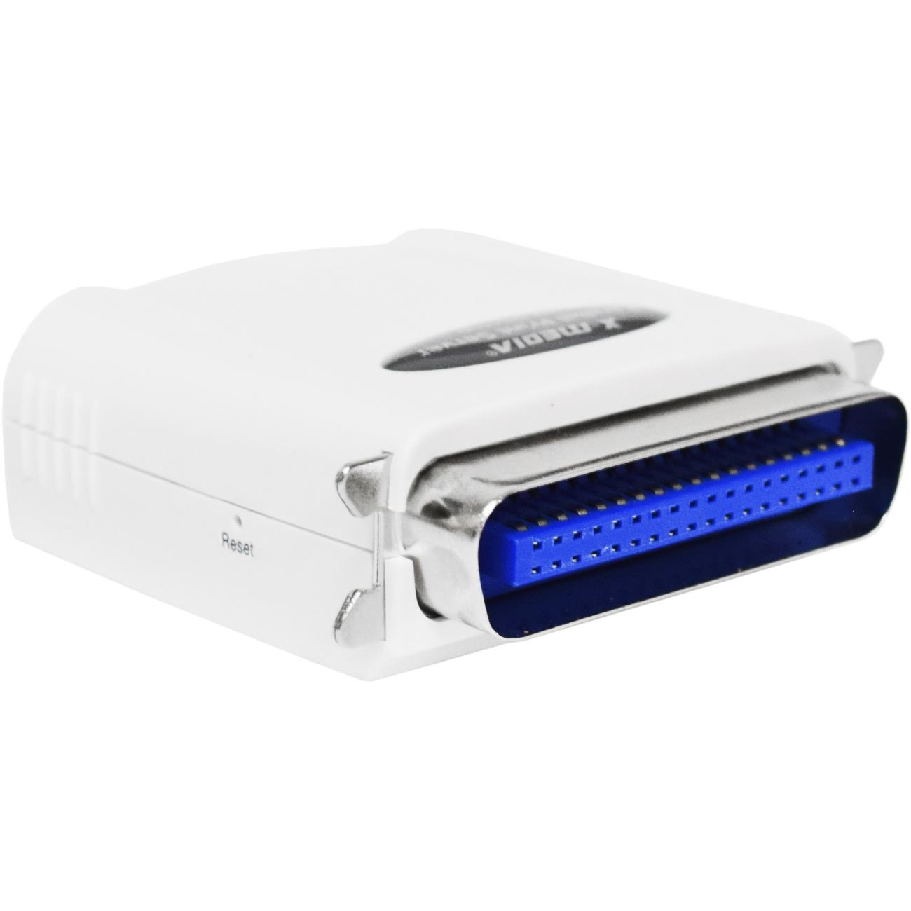 X-MEDIA 1-Port Fast Ethernet Parallel Print Server, 10/100Mbps Parallel Port Print Server [XM-PS110P]