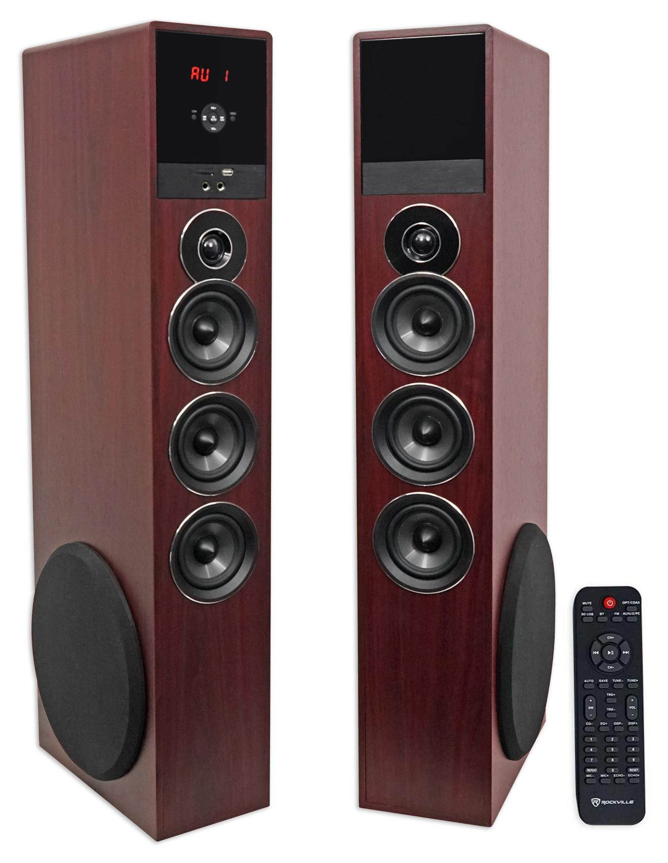 Rockville TM150C Bluetooth Home Theater Tower Speaker System (2) 10" Subwoofers!