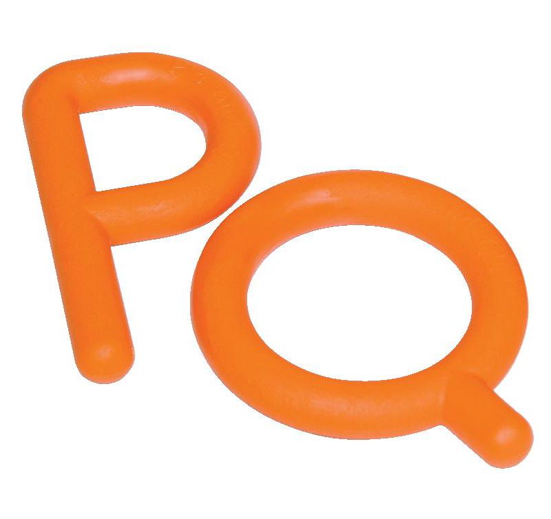 Speech Pathology LLC P and Q Chewy Tube Set, Orange, set of 2
