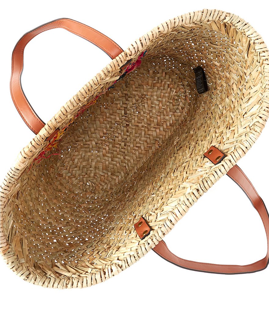 Kurt Geiger London Kensington Llama Straw Basket Bag