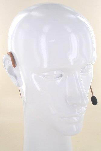 AV-JEFE AVL623 Cocoa/Caramel / Brown Color Professional Mini Sweat Resistant Headset Microphone for Audio-Technica Wireless Systems. New Ergonomic, Flexible Frame, Easily Adjust to Fit