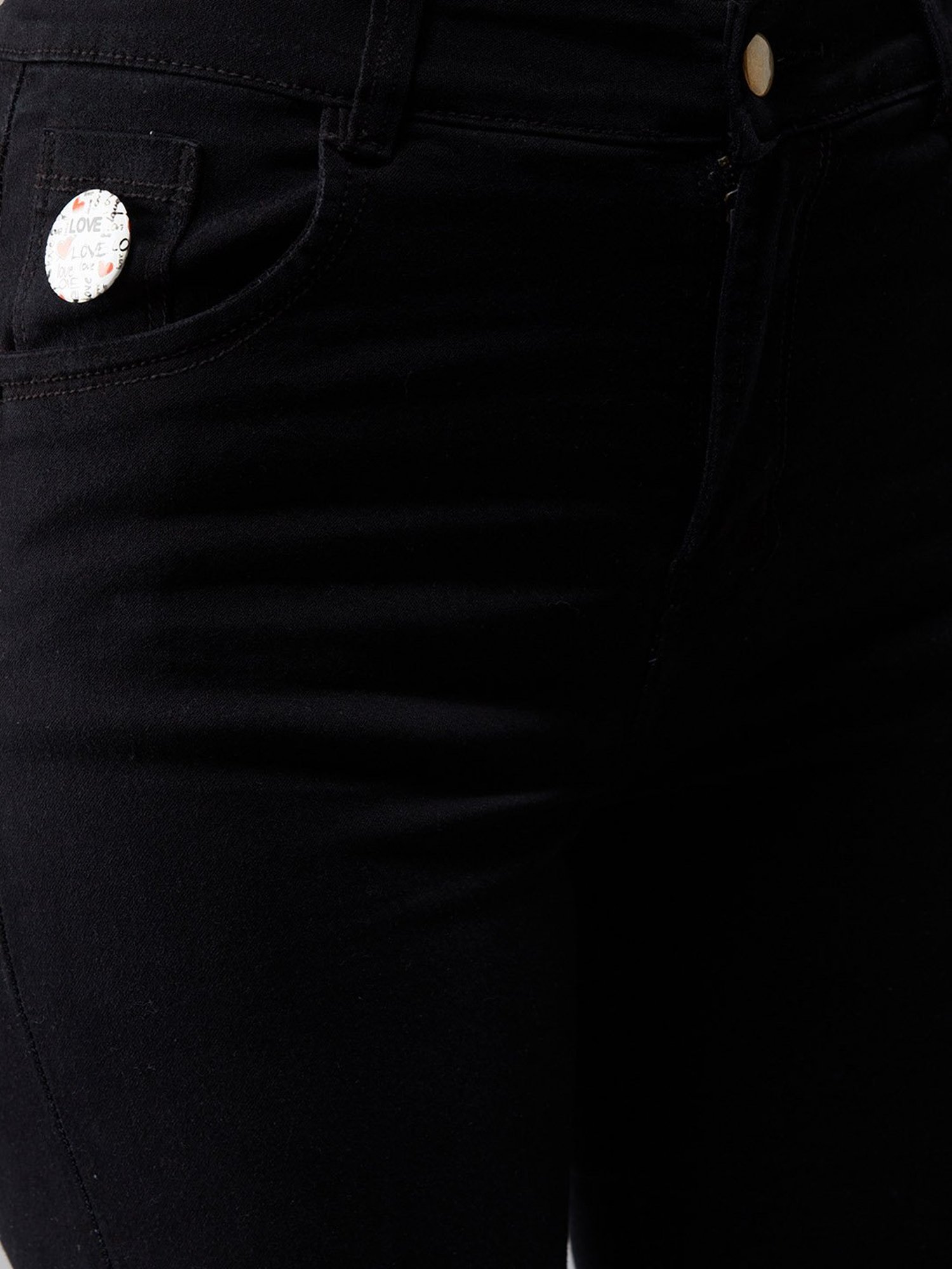 DOLCE CRUDO Black High Rise Jeans