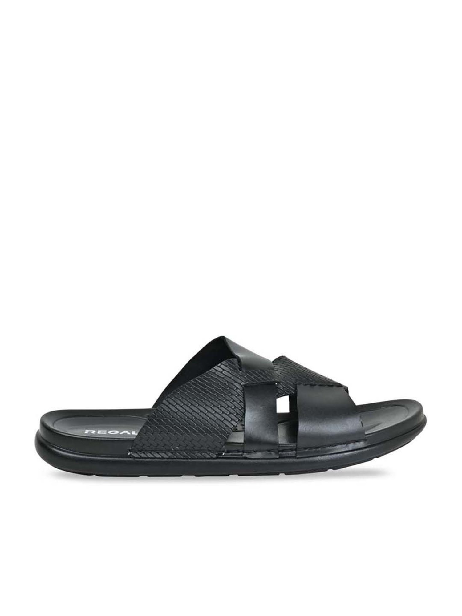 Regal Men's Black Casual Sandals