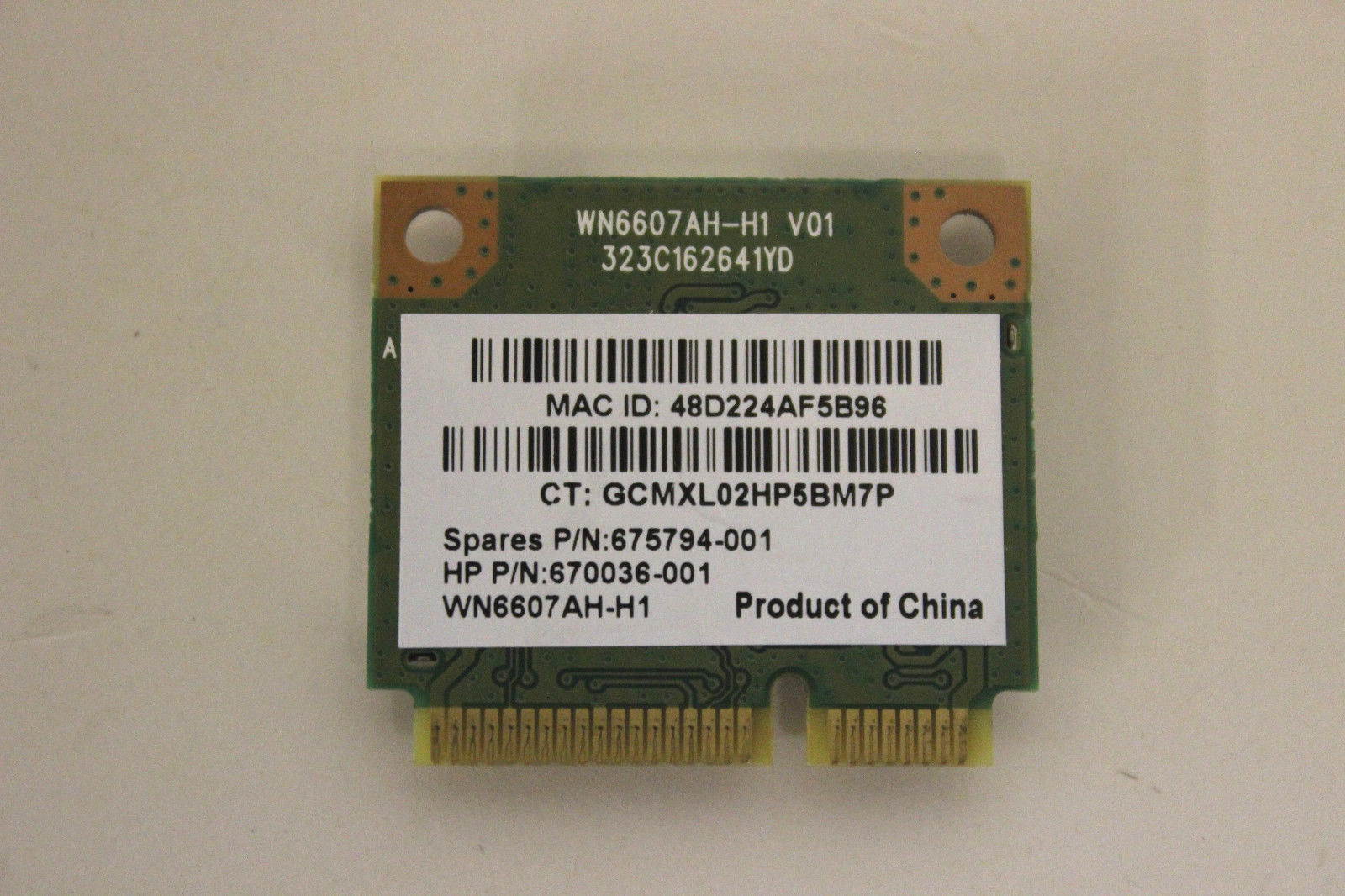 Genuine HP Pavilion 15.6 G6 2000 WiFi Wireless Card AR5B125 675794-001