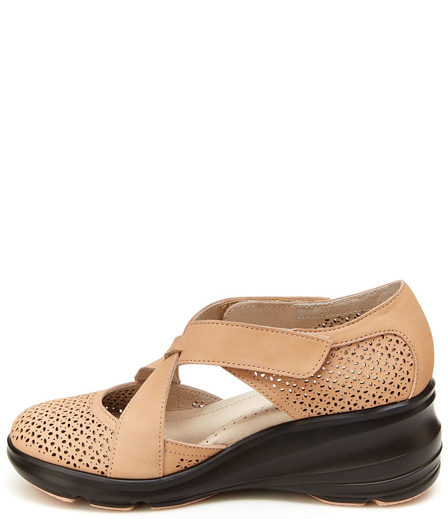 Jambu Belize Cross-Band Wedge Slip-Ons