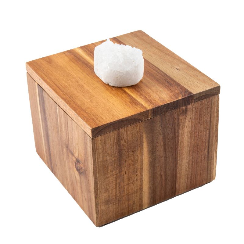 Thirstystone Acacia Wood and Quartz Stone Kitchen Storage Box