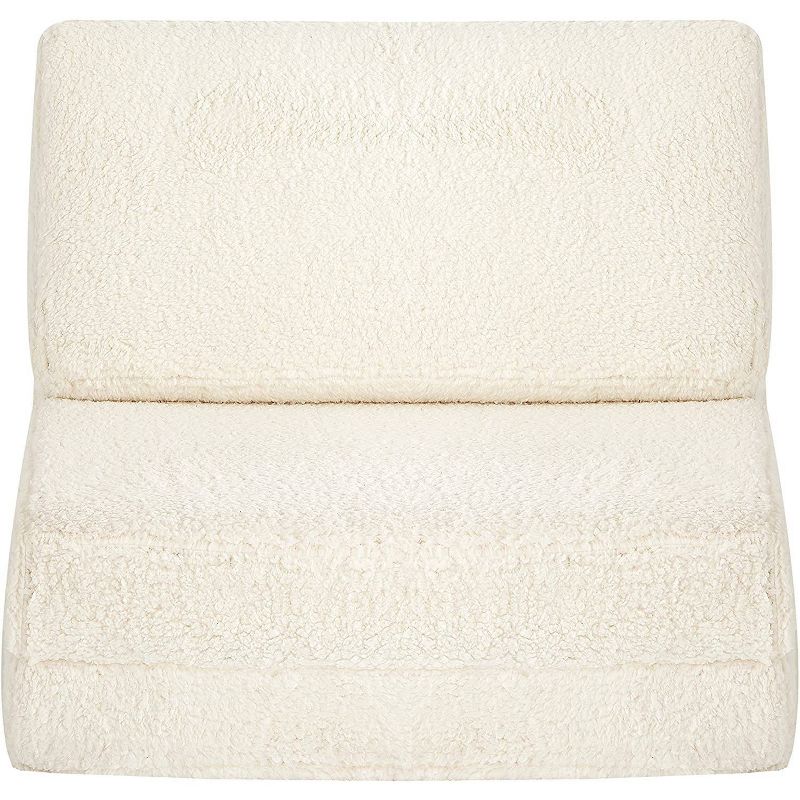 Sherpa Convertible Flip Lounge Chair Ivory - Urban Shop