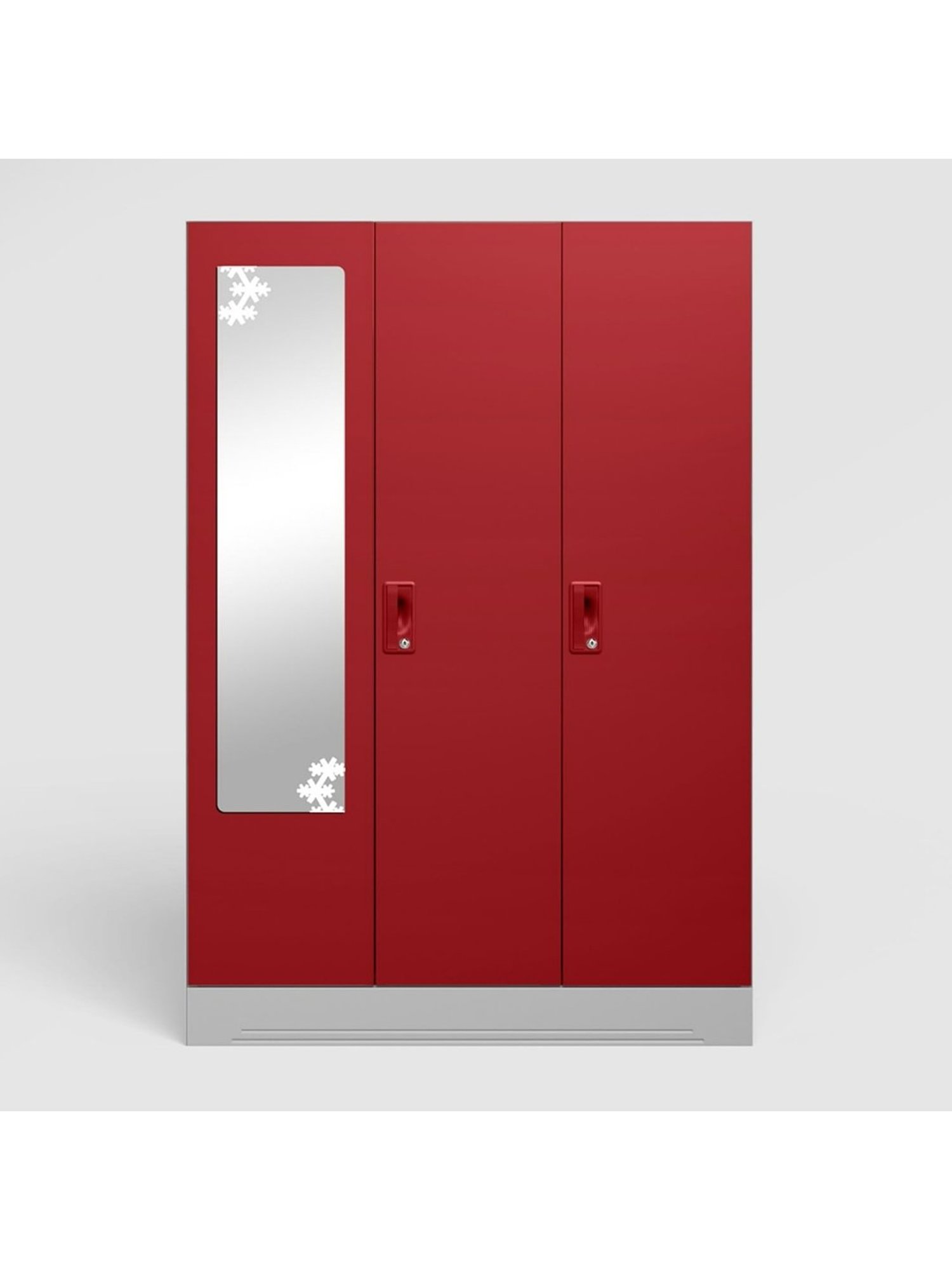 Godrej Interio Ewa Brown Engineered Wood 4 Door Wardrobe