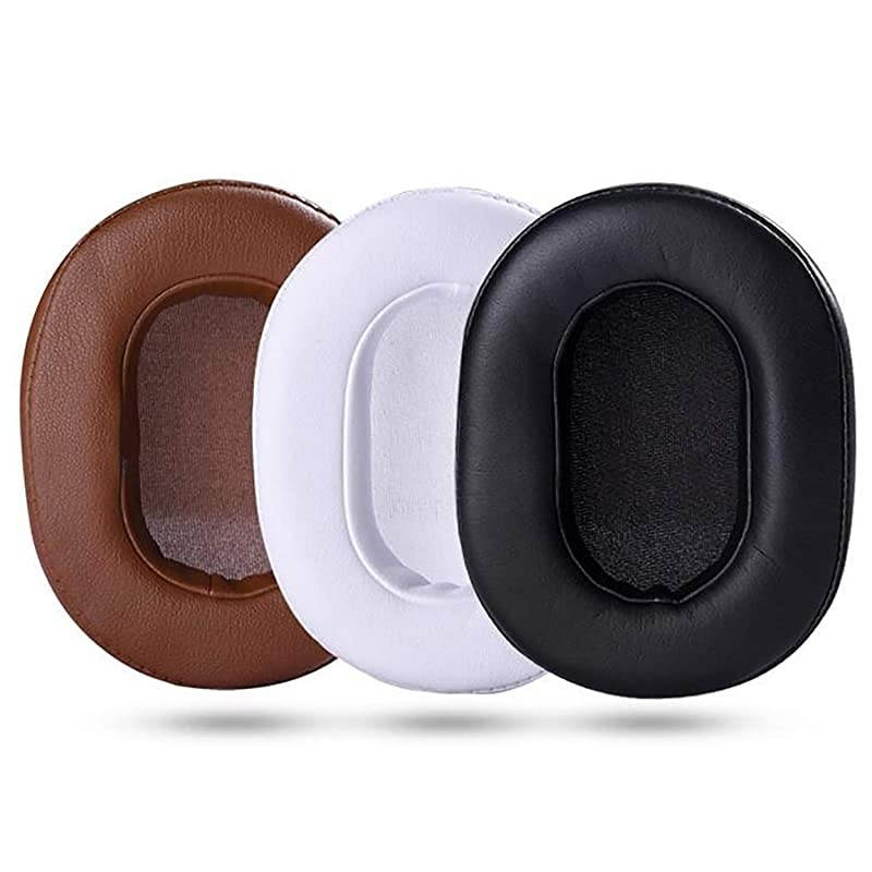 Replacement Ear Pads for ATH M50x  Ear Cushions Kit Memory Foam Earpads Cover Compatible with Audio Technica M40X M30X M20 Sony MDR7506 V6 CD900ST Ultrasone and More Full List Inside Brown