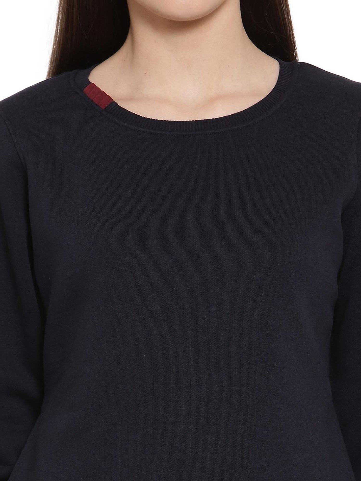 Juelle Navy Round Neck Sweatshirt
