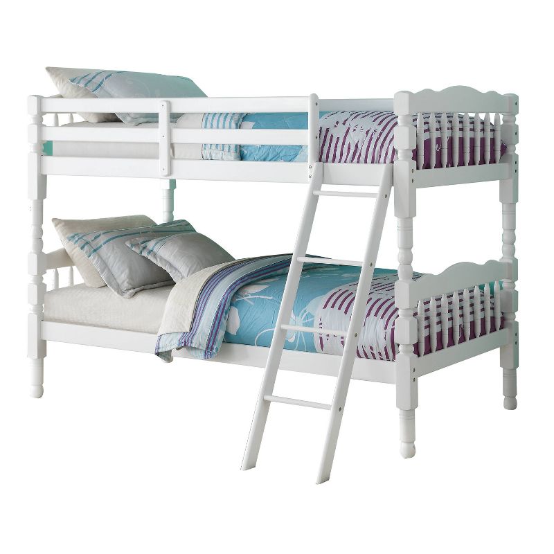 Twin/Twin Homestead Bunk Bed White - Acme Furniture