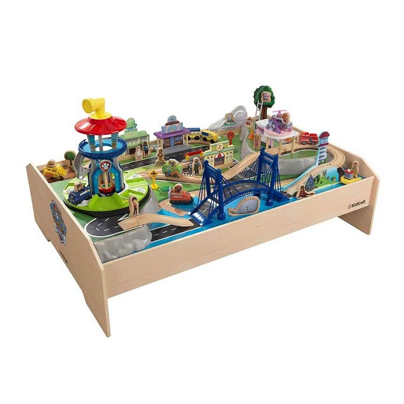 KidKraft 18021 Paw Patrol Plywood Interactive Adventure Play Bay Table, 70 Piece