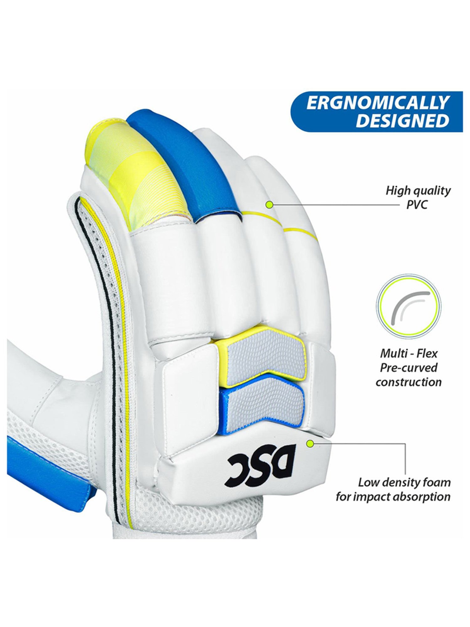 DSC Condor Glider Cricket Batting Gloves Size - Boys-Left