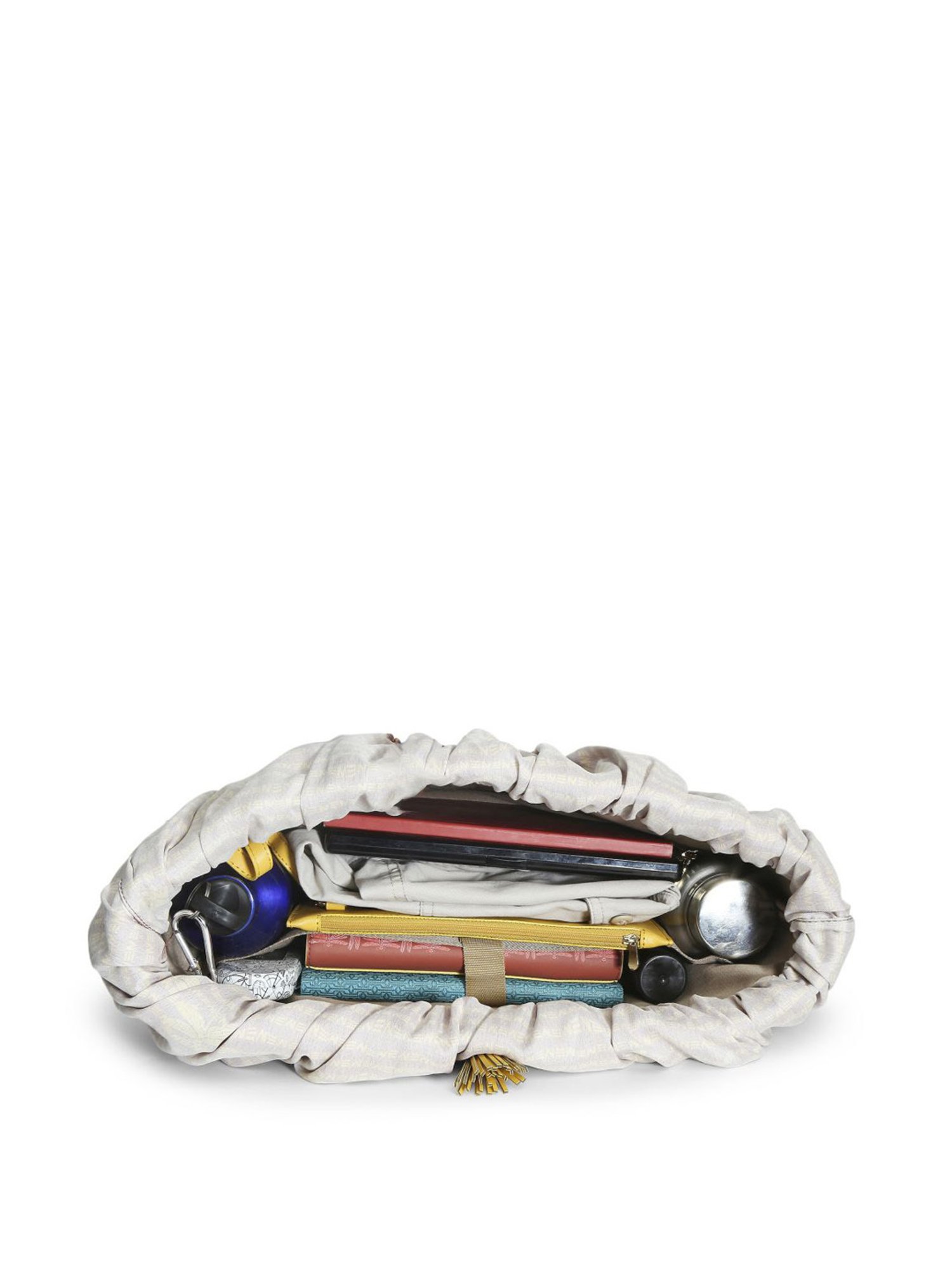 Eume Dragonfly Hot Sauce Red Leather Printed Tote Handbag with Pouch