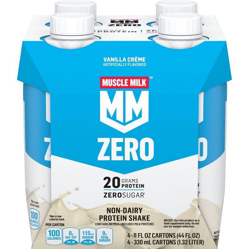 Muscle Milk Protein Nutrition Shake - Vanilla Crème - 4pk/44 fl oz