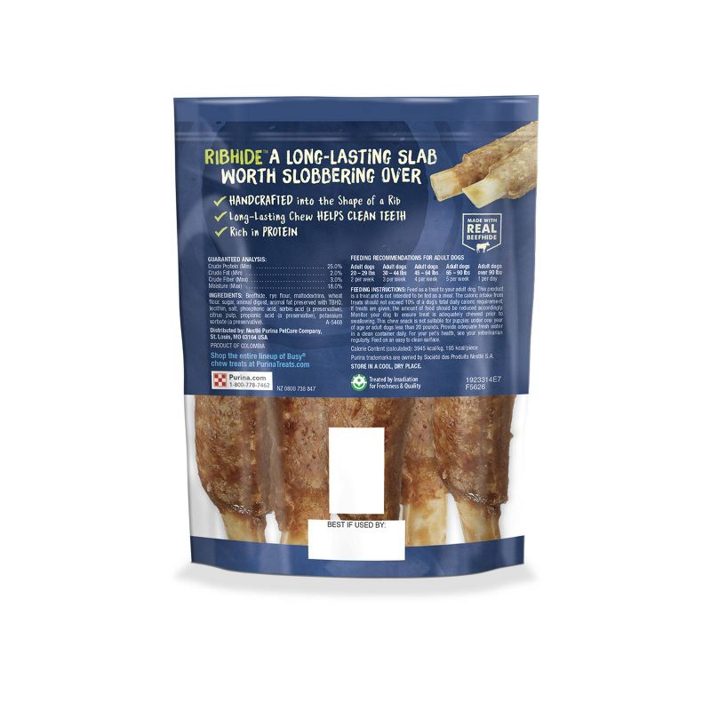 Busy Ribhide Beef Chewy Dog Treats - 6ct