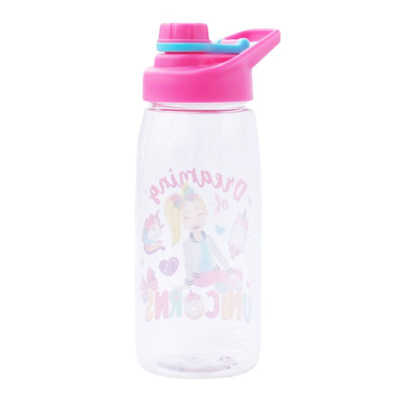 JoJo Siwa 20oz Tritan Water Bottle with Stickers - Silver Buffalo