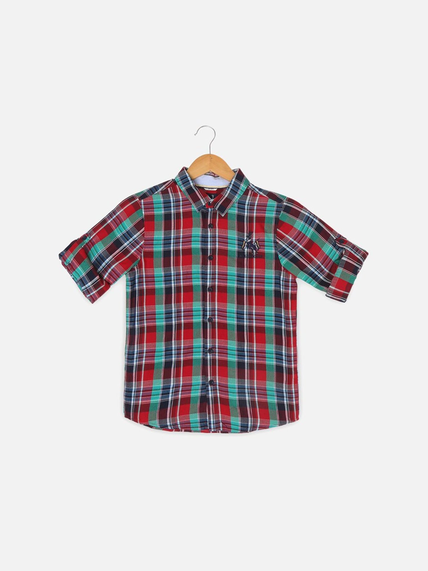 Allen Solly Junior Multicolor Checks Full Sleeves Shirt