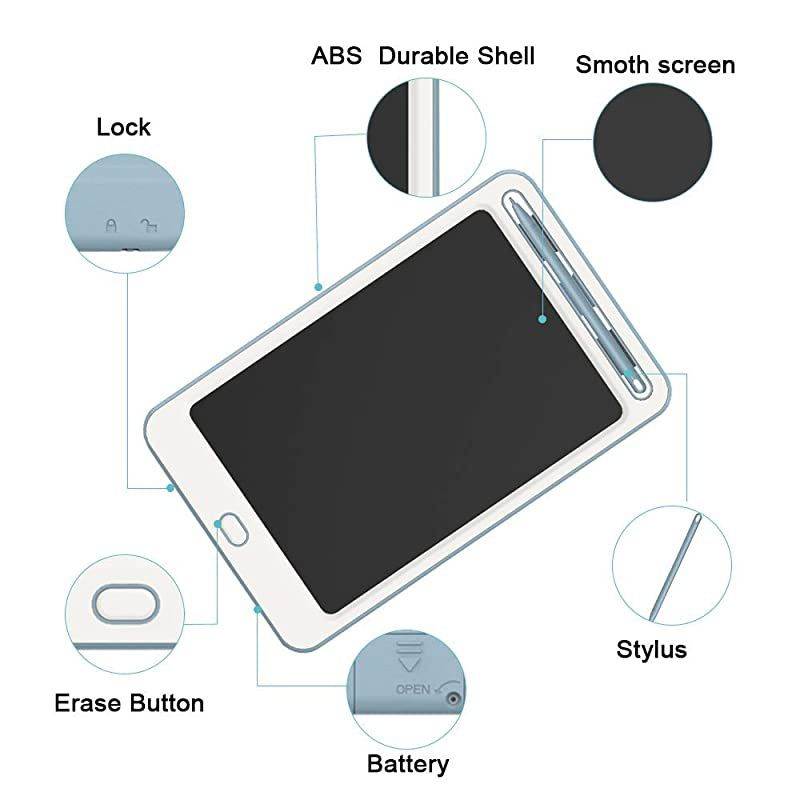 LCD Writing Tablet 85 inches Electronic Graphic Tablet Writing Drawing Doodle Board with Memory Lock for Home SchoolOffice