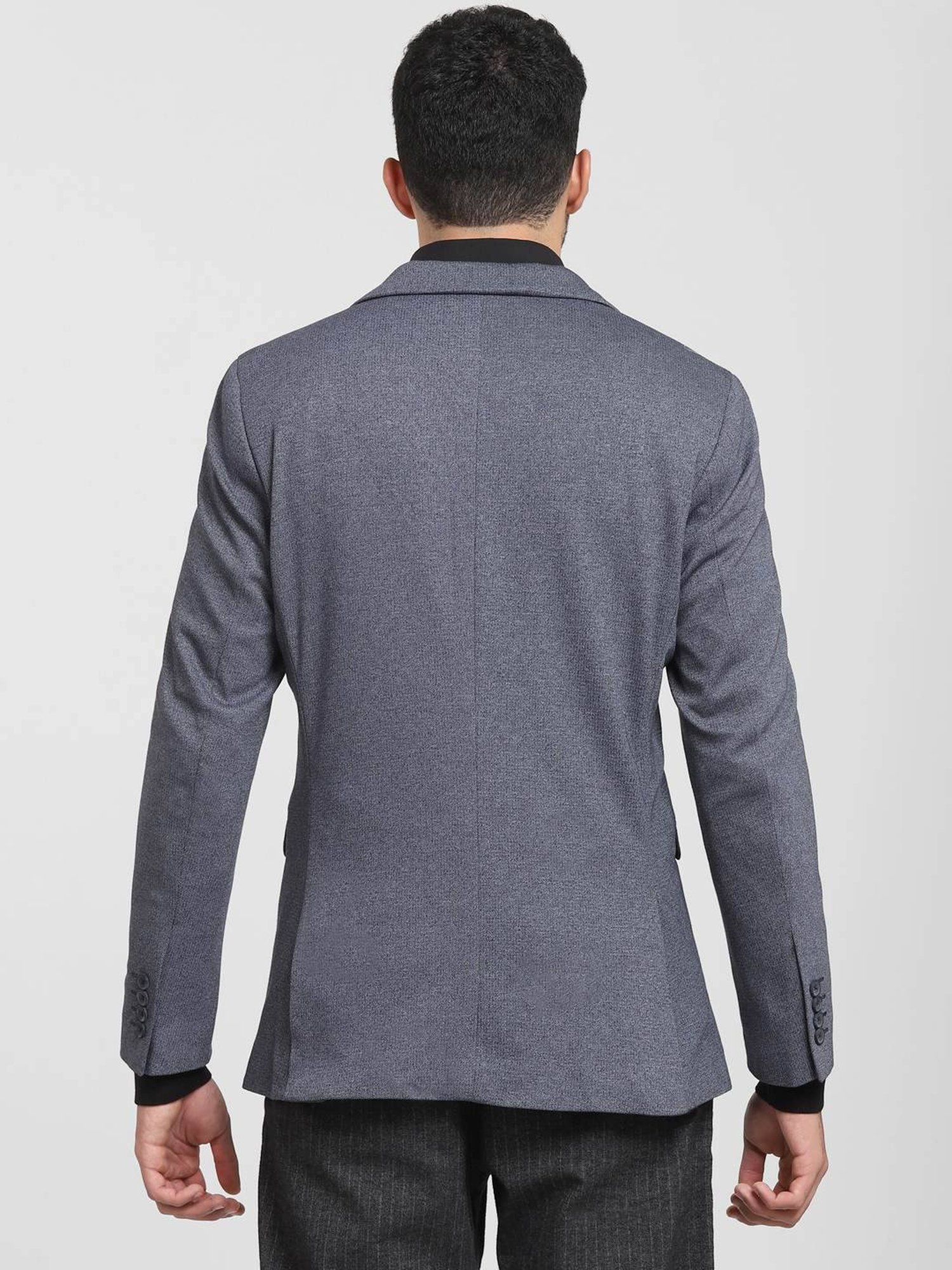 SELECTED HOMME Blue  Slim Fit Checks Blazer