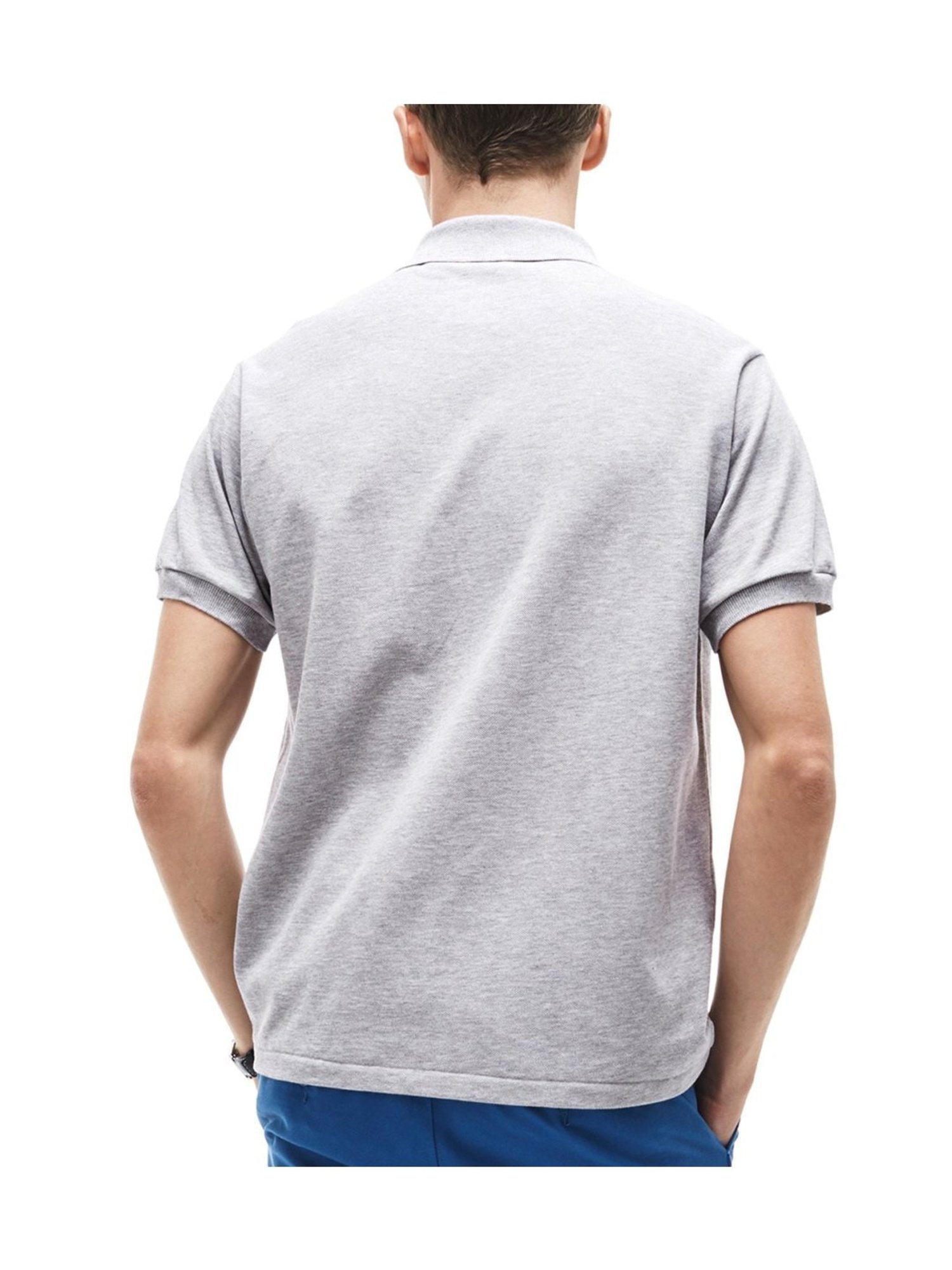 Lacoste Grey Marl Regular Fit Melange Marl L.12.12 Polo T-Shirt