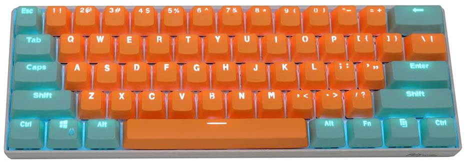 CUUWE 61 PBT Keycaps for 60 Percent Keyboard, Backlit Keycap Set for Mechanical Gaming Keyboard OEM Profile Keycaps with Key Puller for Cherry MX Switches GH60/RK61/GK61/Annie pro 2