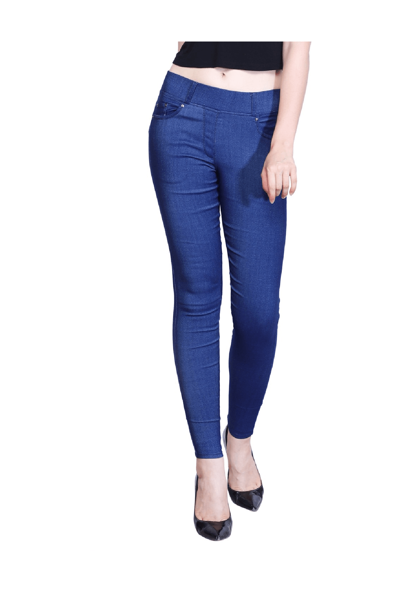 Westwood Blue Denim Lycra Skinny Fit Jeggings