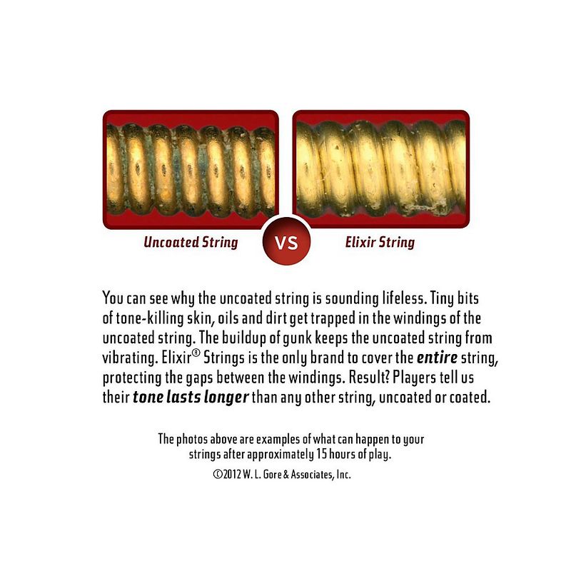 Elixir Light Top/Heavy Bottom Nanoweb Electric Guitar Strings 2 Pack