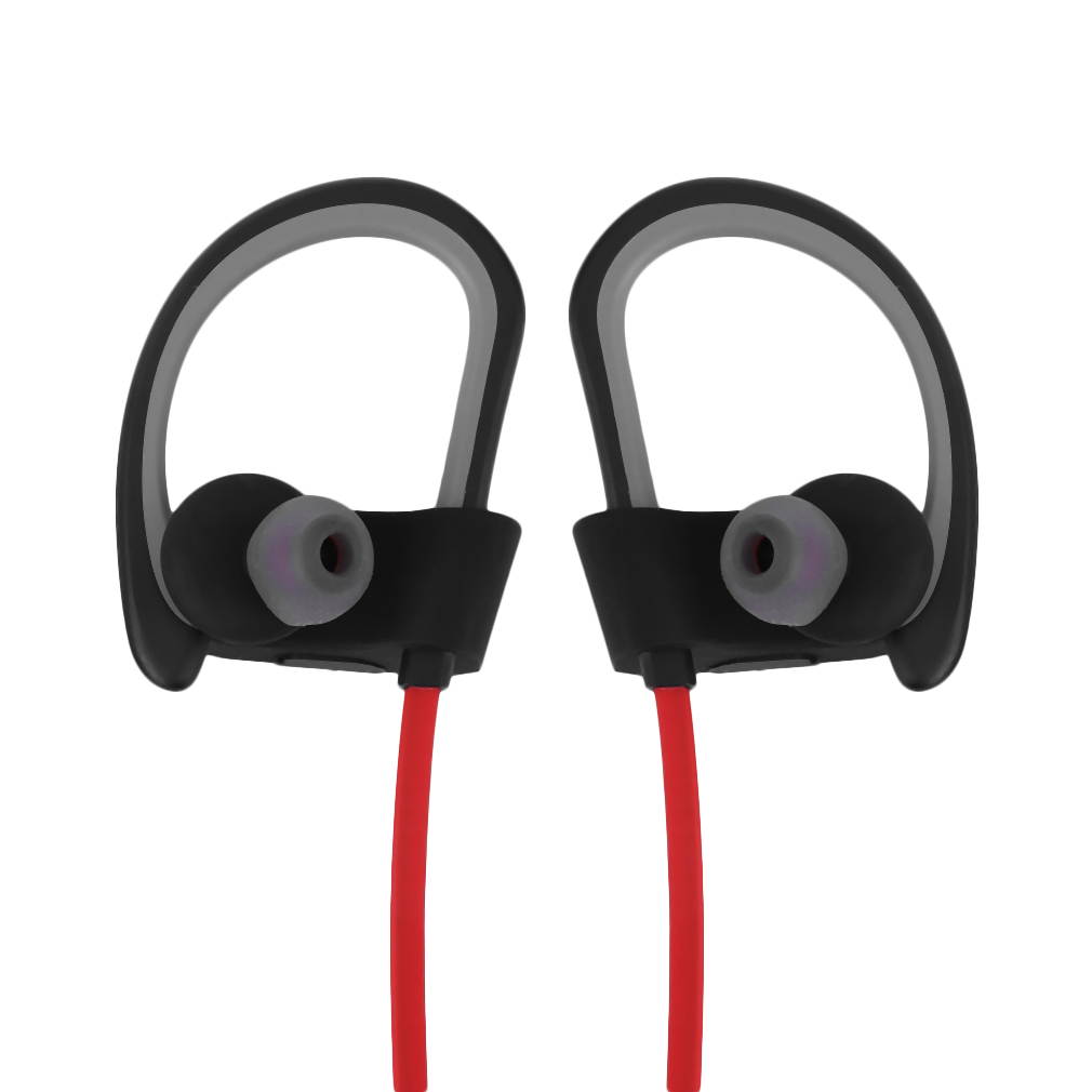 Wireless Bluetooth Headset Stereo Headphone Earphone Sport for Mobile Phone with Soft Ear Tip and Ear Hook