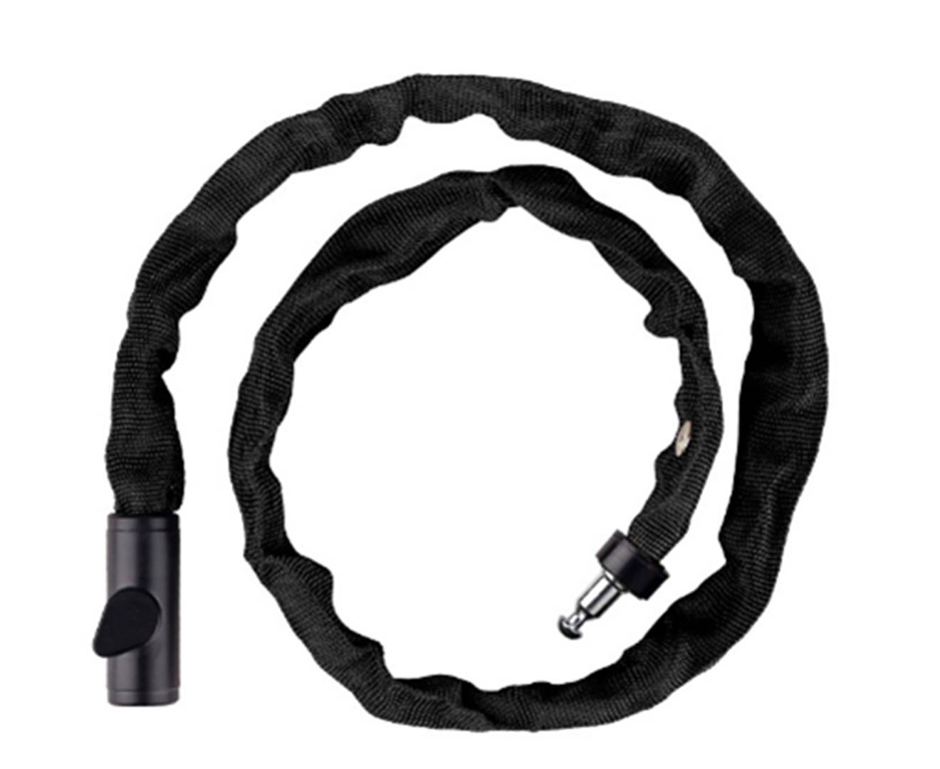 Select Mall Bicycle Anti-theft Lock Chain Iron Lock Motorcycle Electric Vehicle Lengthened Chain Padlock Bicycle Accessories-Black-90cm