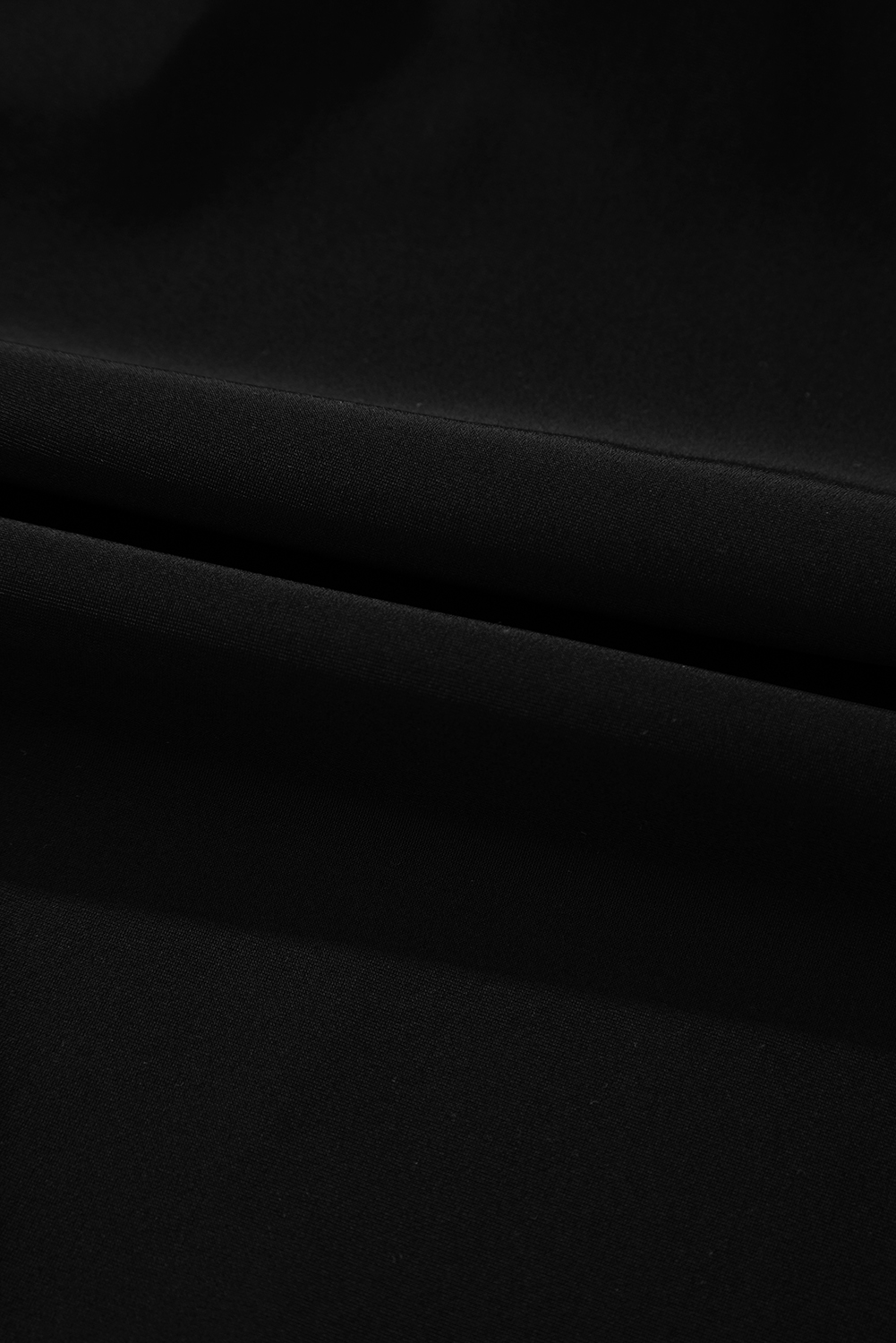 Black Plant Print Zip Front Half Sleeve One Piece Swimsuit