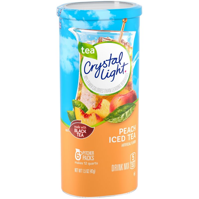 Crystal Light Peach Iced Tea Drink Mix - 6pk/0.25oz Pouches