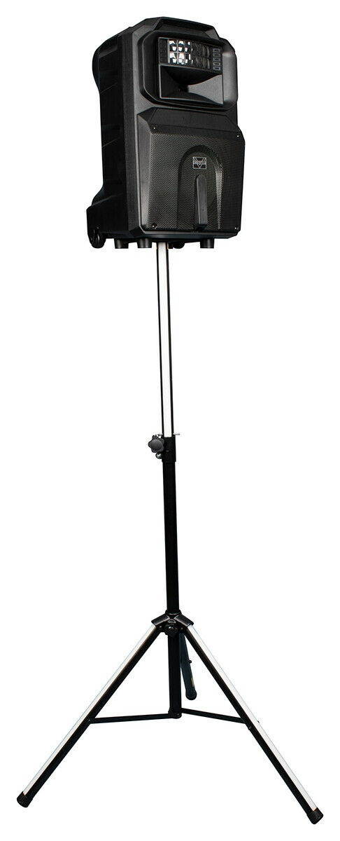 VocoPro SOUNDGLOW1200 1200 watt Soundglow Rechargeable Battery Lighted LED Derby Speaker & Stand