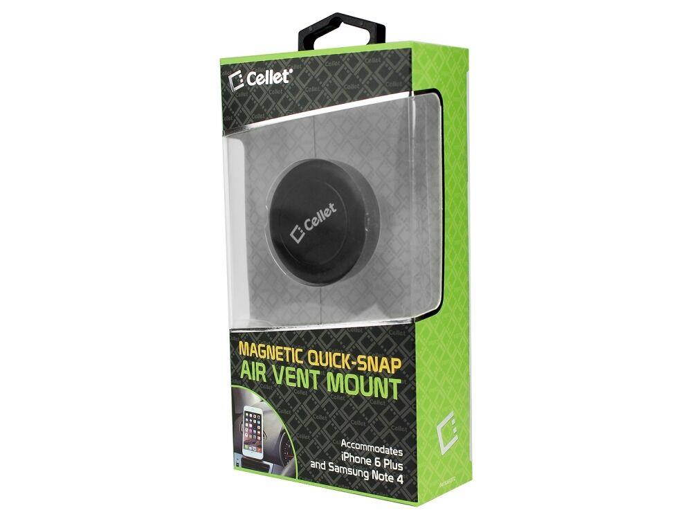 Cellet Black Extra Strength Magnetic  Car Vent Smartphone Holder