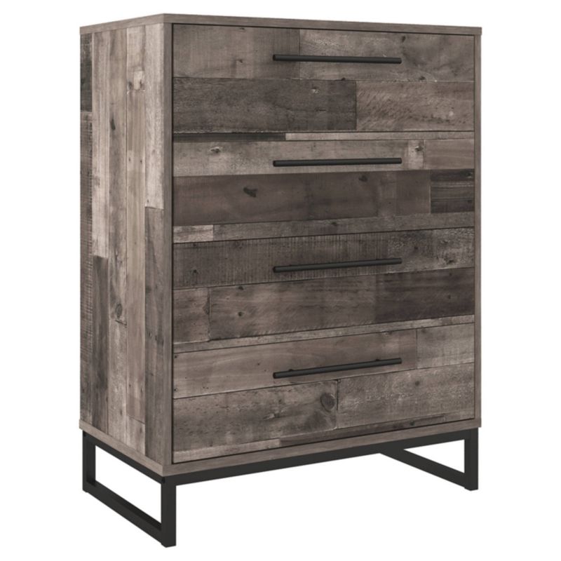 Neilsville 4 Drawer Chest Gray - Signature Design by Ashley