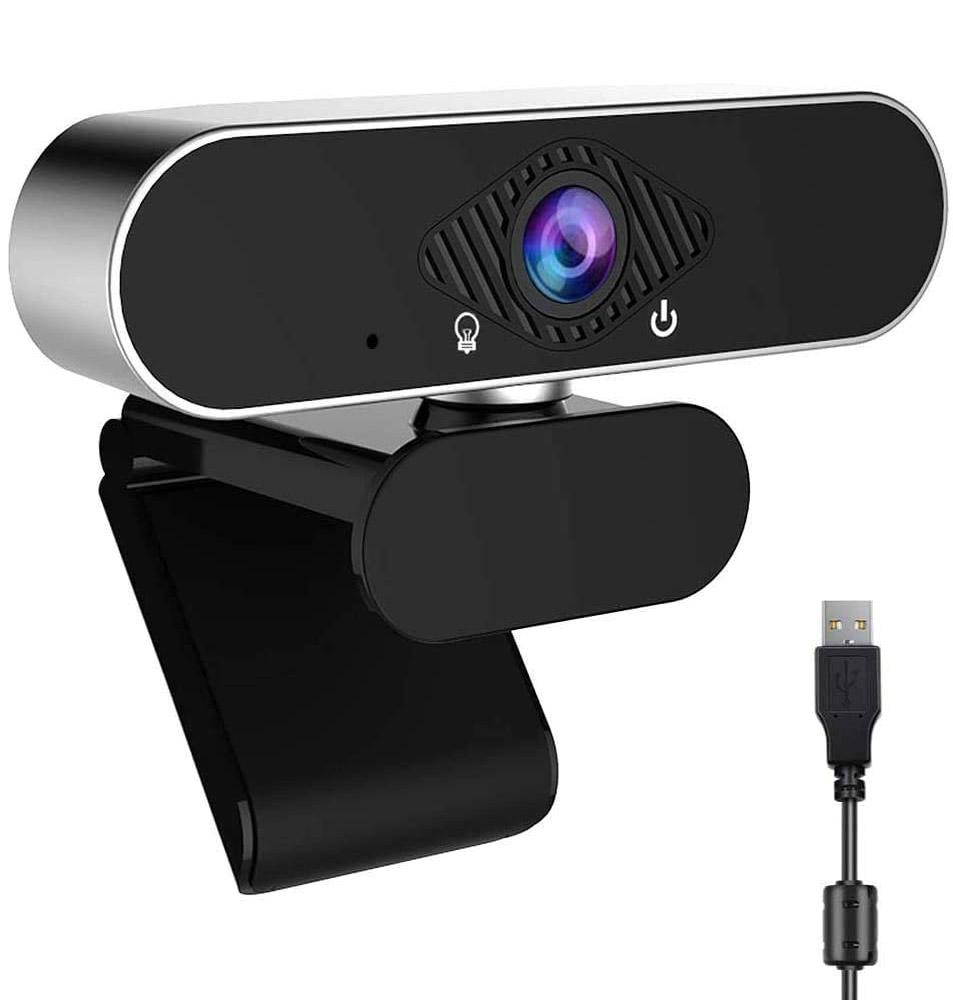easyday 1080p Webcam, Live Streaming Camera with Stereo Microphone, Desktop or Laptop USB Webcam for Widescreen Video Calling and Recording