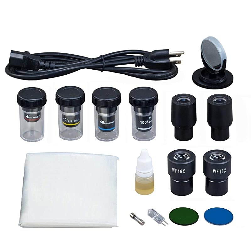 40X1600X Research Compound Binocular Microscope with Dry Darkfield Condenser