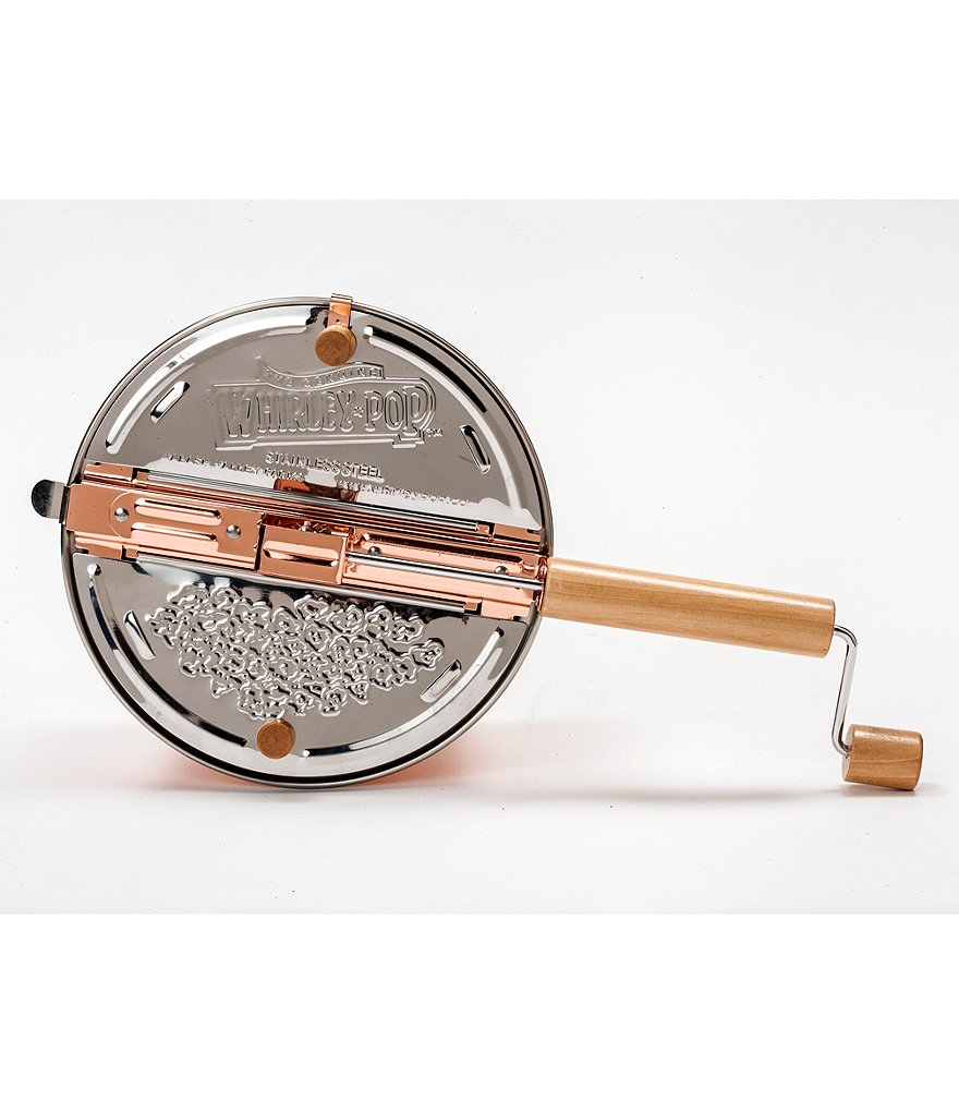 Wabash Valley Farms Stainless Steel Whirley-Pop Popcorn with Sip & Snack Set